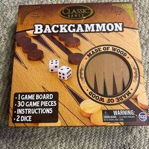 Classic Wooden Backgammon Set